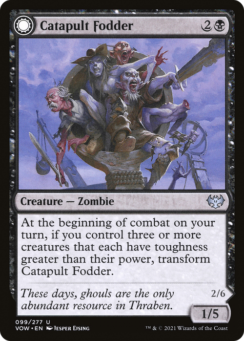 Catapult Fodder (VOW-099) - Innistrad: Crimson Vow: (Double Faced Transform)