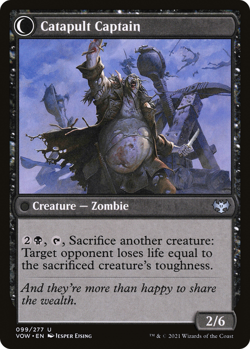 Catapult Fodder (VOW-099) - Innistrad: Crimson Vow: (Double Faced Transform) Foil