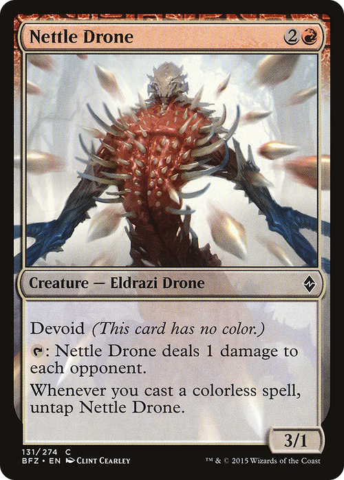 Nettle Drone (BFZ-131) - Battle for Zendikar: (devoid) Foil