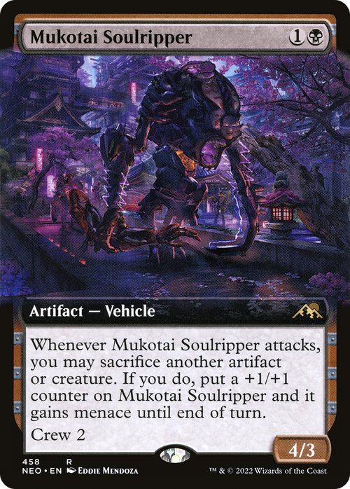 Mukotai Soulripper (Extended Art) (NEO-458) - Kamigawa: Neon Dynasty: (Extended Art)