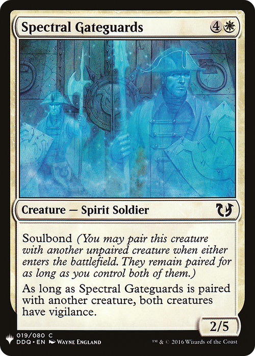Spectral Gateguards (LIST-DDQ-19) - The List