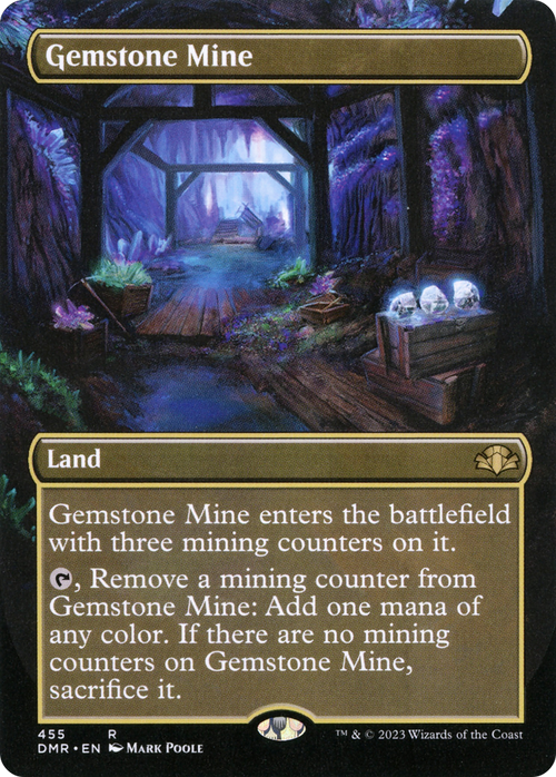 Gemstone Mine (Borderless) (DMR-455) - Dominaria Remastered Foil