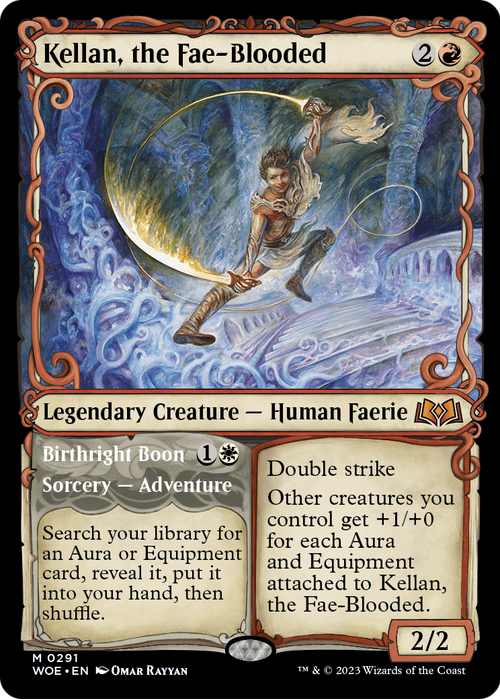 Kellan, the Fae-Blooded (Showcase) (WOE-291) - Wilds of Eldraine: (Showcase)