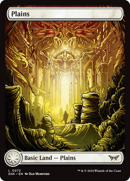 Plains (272) - Full Art (DSK-272) - Duskmourn: House of Horror Foil
