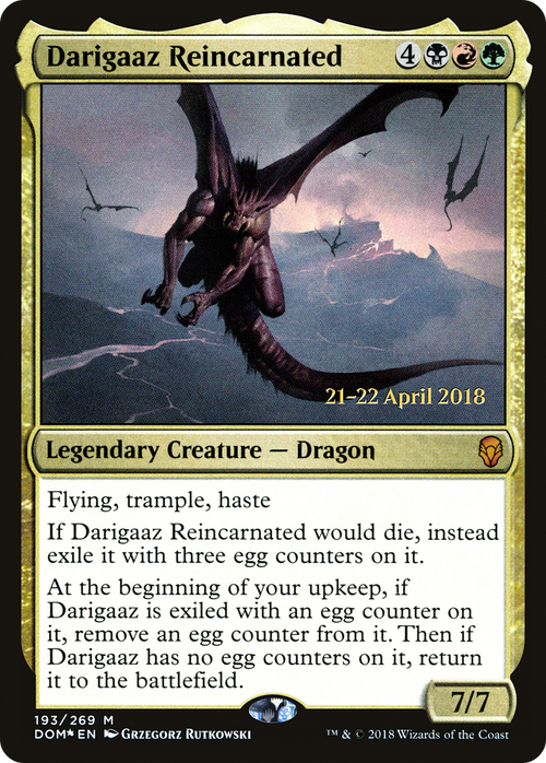 Darigaaz Reincarnated (PRE-193S) - Dominaria Promos Foil