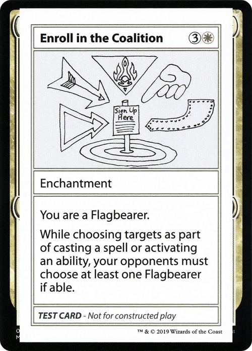 Enroll in the Coalition (No PW Symbol) (CMB1-004) - Mystery Booster Playtest Cards 2021