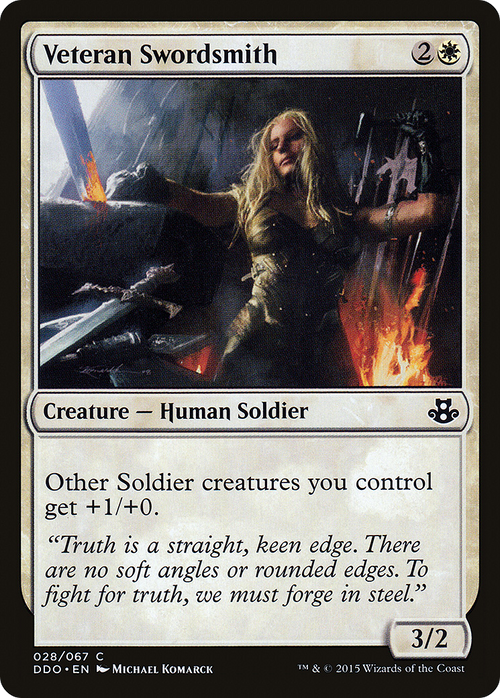Veteran Swordsmith (DDO-028) - Duel Decks: Elspeth vs. Kiora