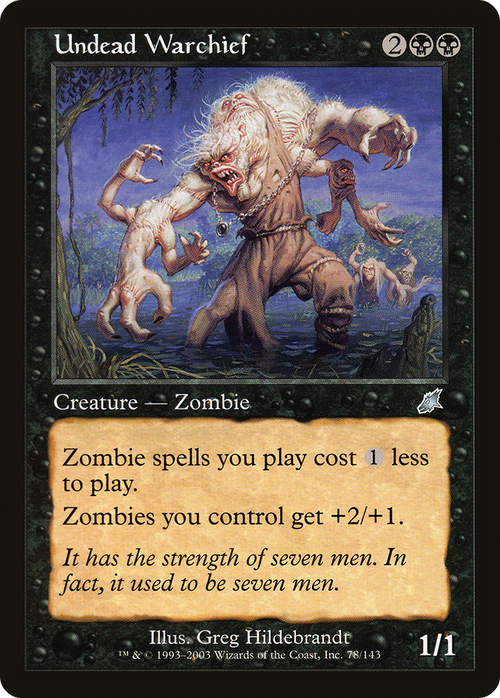 Undead Warchief (SCG-078) - Scourge Foil