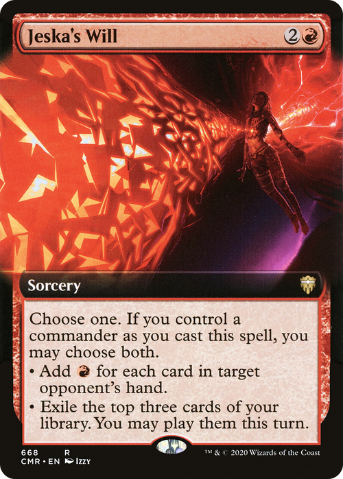 Jeska's Will (Extended Art) (CMR-668) - Commander Legends: (Extended Art)