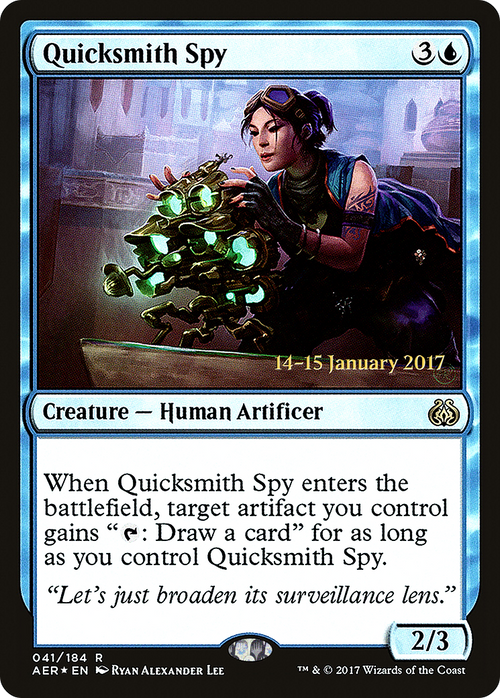 Quicksmith Spy (PRE-41S) - Aether Revolt Promos Foil