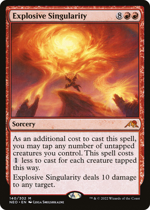 Explosive Singularity (NEO-140) - Kamigawa: Neon Dynasty