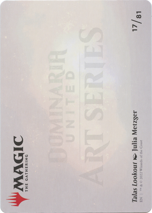 Talas Lookout // Talas Lookout (ADMU-017) - Dominaria United Art Series (Borderless)