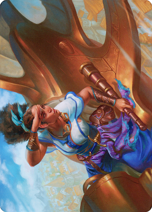 Talas Lookout // Talas Lookout (ADMU-017) - Dominaria United Art Series (Borderless) Foil