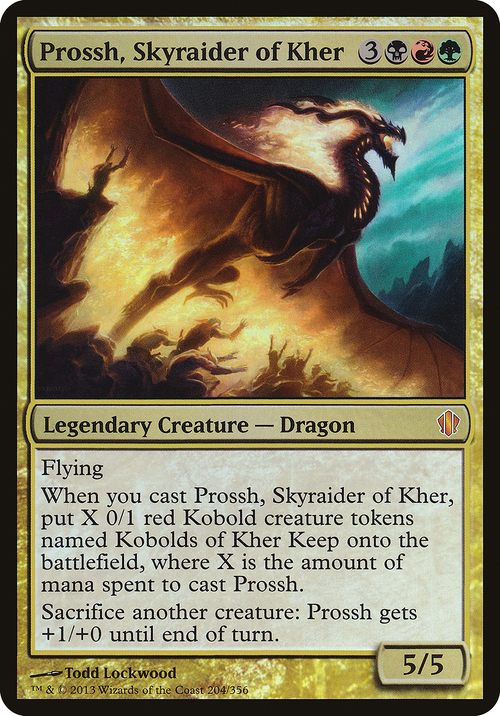 Prossh, Skyraider of Kher (Commander 2013) (OVER-204) - Commander 2013 Oversized Foil