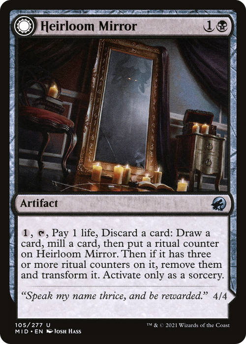 Heirloom Mirror (MID-105) - Innistrad: Midnight Hunt: (Double Faced Transform)