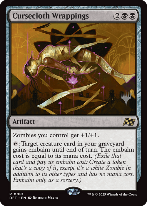 Cursecloth Wrappings (PPDFT-81P) - Promo Pack: Aetherdrift Foil