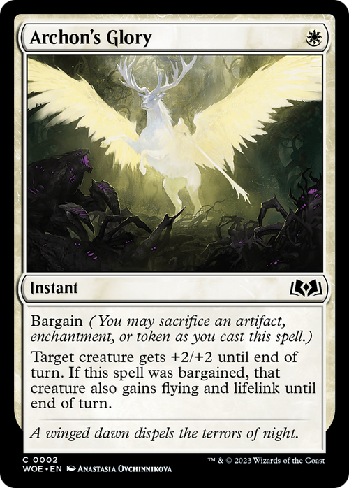 Archon's Glory (WOE-002) - Wilds of Eldraine