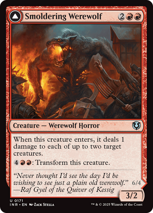 Smoldering Werewolf (INR-171) - Innistrad Remastered Foil