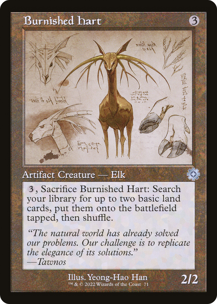 Burnished Hart (Schematic) (BRR-071) - The Brothers' War Retro Artifacts