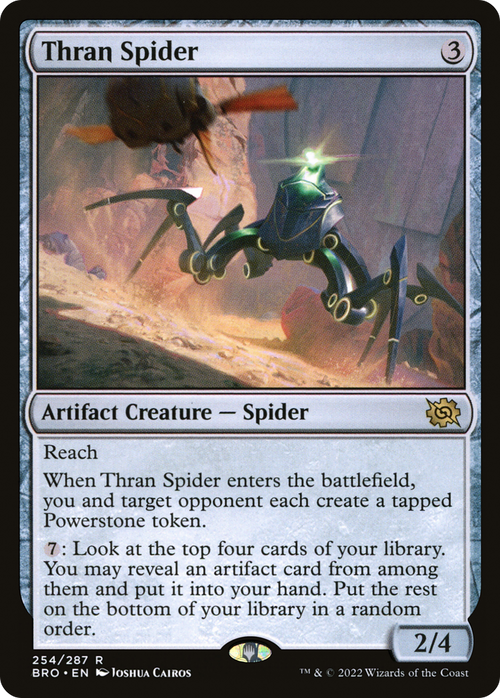 Thran Spider (BRO-254) - The Brothers' War Foil