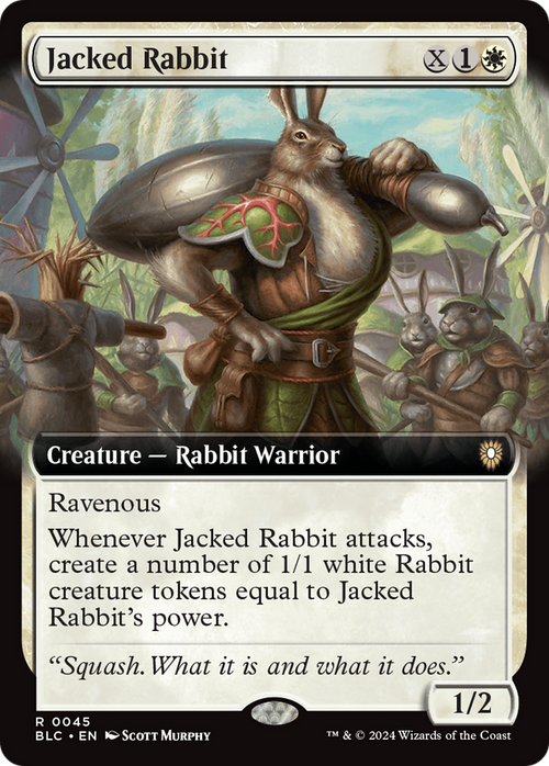 Jacked Rabbit (Extended Art) (BLC-045) - Bloomburrow Commander: (Extended Art)
