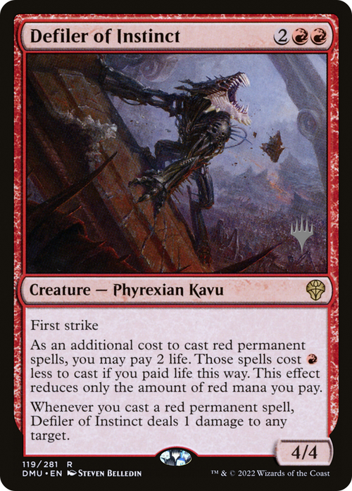 Defiler of Instinct (PPDMU-119) - Dominaria United Promos Foil