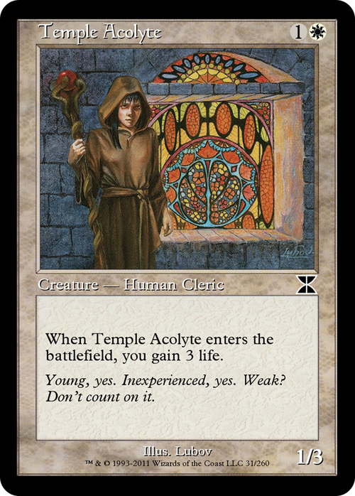Temple Acolyte (ME4-031) - Masters Edition IV Foil