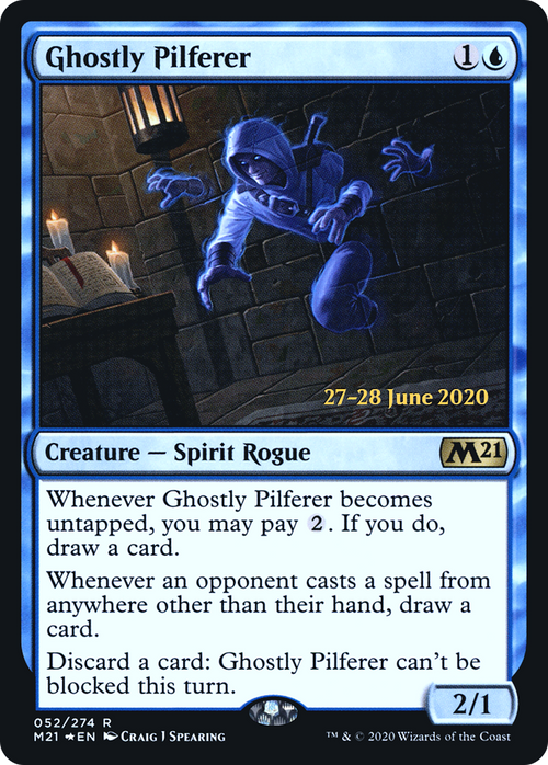 Ghostly Pilferer (PRE-52S) - Core Set 2021 Promos Foil