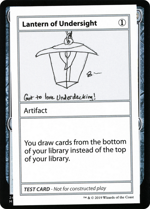 Lantern of Undersight (No PW Symbol) (CMB1-106) - Mystery Booster Playtest Cards 2021