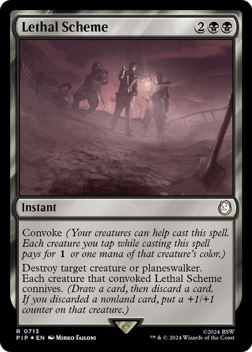 Lethal Scheme (Surge Foil) (PIP-713) - Fallout Foil
