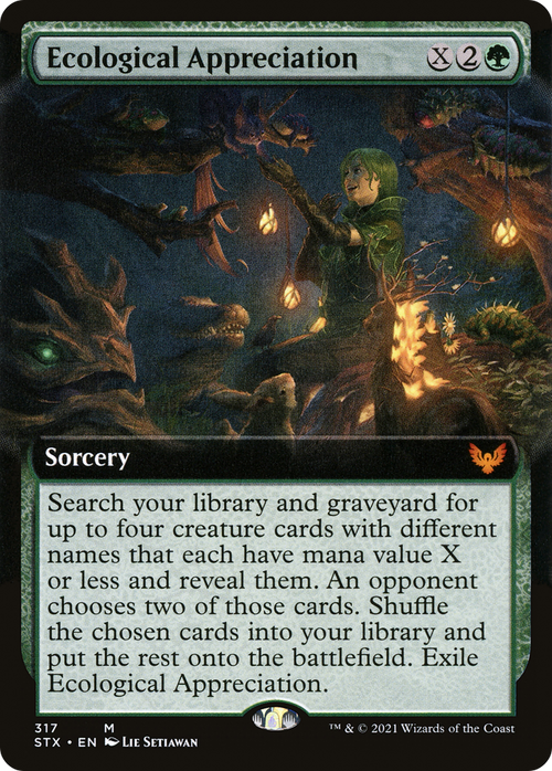 Ecological Appreciation (Extended Art) (STX-317) - Strixhaven: School of Mages: (Extended Art) Foil