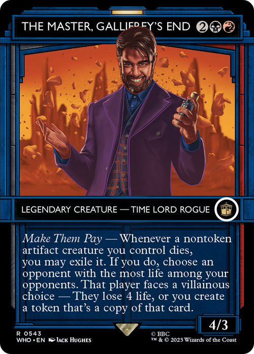 The Master, Gallifrey's End (Showcase) (WHO-543) - Doctor Who: (Showcase) (Borderless) Foil