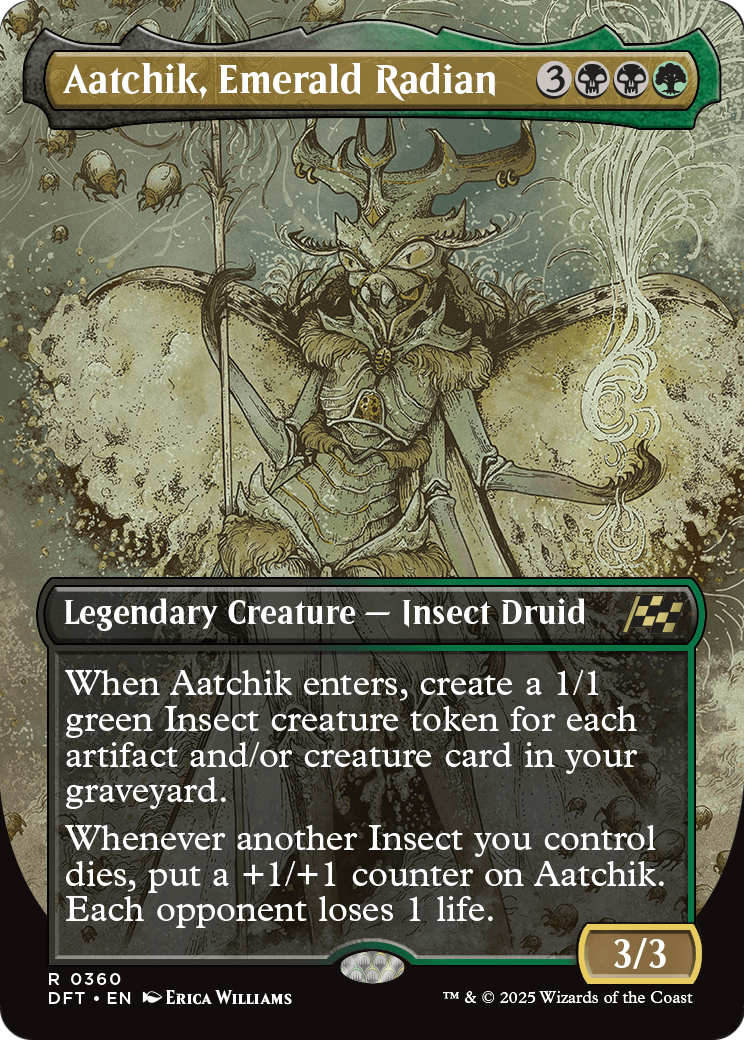 Aatchik, Emerald Radian (Borderless) (DFT-360) - Aetherdrift