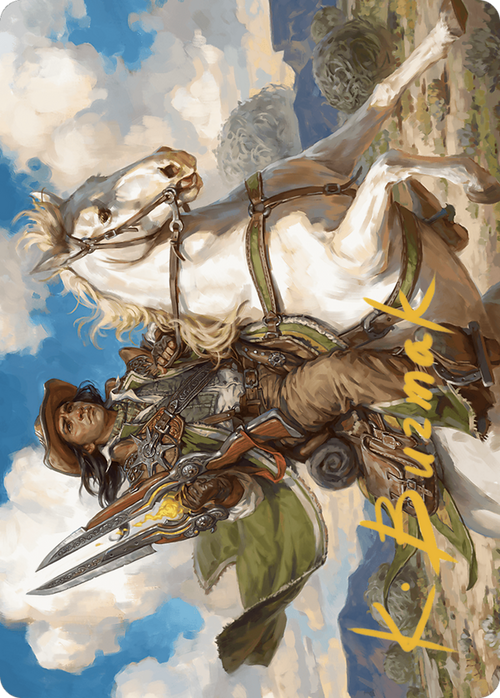 Wylie Duke, Atiin Hero // Wylie Duke, Atiin Hero (AOTJ-035) - Outlaws of Thunder Junction Art Series (Borderless) Foil