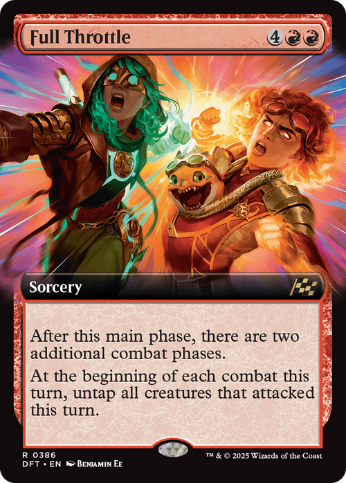 Full Throttle (Extended Art) (DFT-386) - Aetherdrift: (Extended Art) Foil