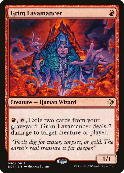 Grim Lavamancer (AC2-050) - Archenemy: Nicol Bolas