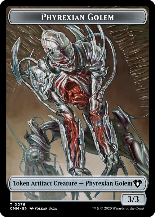 Phyrexian Golem (TCMM-076) - Commander Masters Tokens