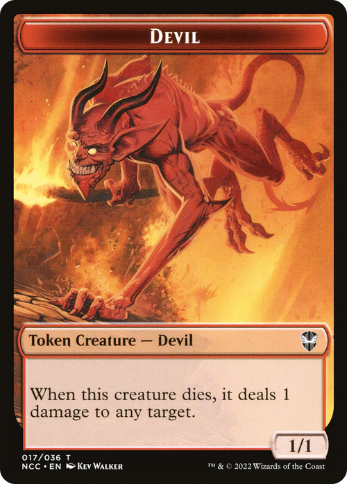 Devil (TNCC-017) - New Capenna Commander Tokens Foil