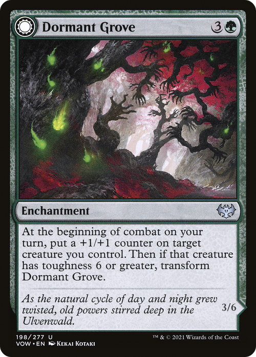 Dormant Grove (VOW-198) - Innistrad: Crimson Vow: (Double Faced Transform) Foil