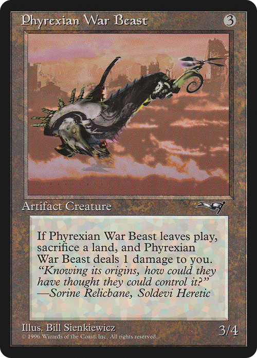 Phyrexian War Beast (Facing Right) (ALL-170) - Alliances