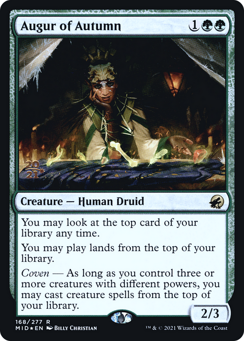Augur of Autumn (PRE-168S) - Innistrad: Midnight Hunt Promos Foil