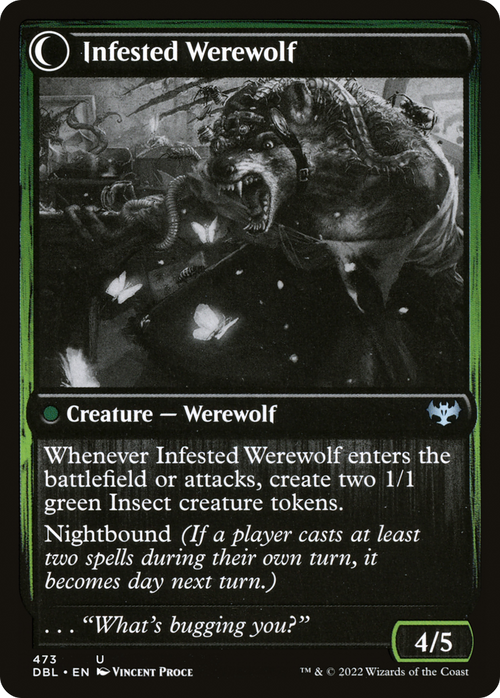 Infestation Expert (DBL-473) - Innistrad: Double Feature: (Double Faced Transform)