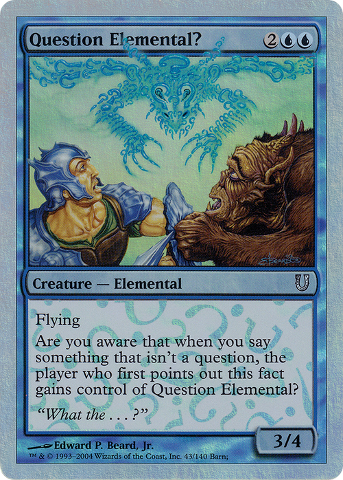 Question Elemental? (Alternate Foil) (UNH-043) - Unhinged Foil