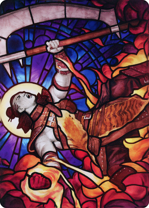 Garna, Bloodfist of Keld // Garna, Bloodfist of Keld (ADMU-071) - Dominaria United Art Series (Borderless)