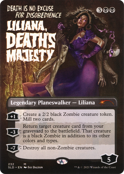 Liliana, Death's Majesty (SLD-232) - Secret Lair Drop (Borderless)