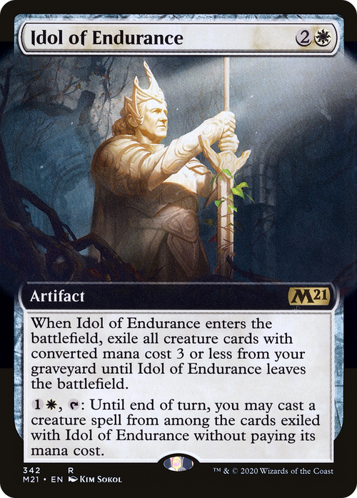 Idol of Endurance (Extended Art) (M21-342) - Core Set 2021: (Extended Art)