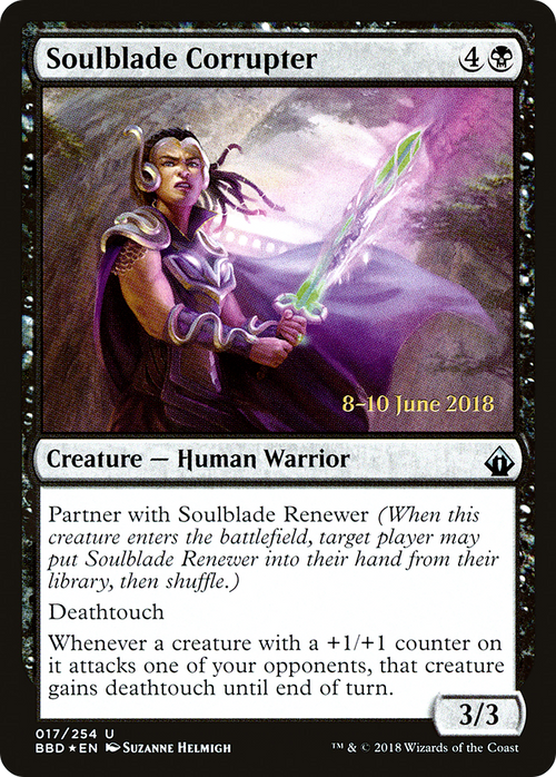 Soulblade Corrupter (LARP-017) - Battlebond Promos Foil