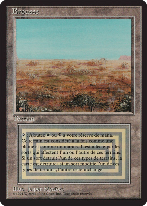 Scrubland (FBB-) - Foreign Black Border