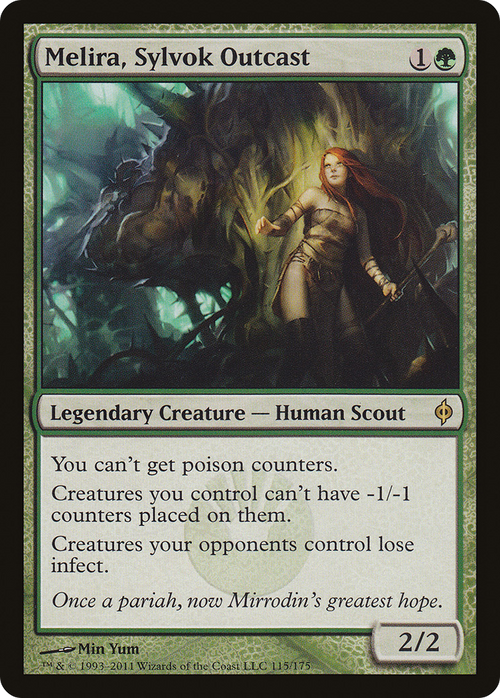 Melira, Sylvok Outcast (NPH-115) - New Phyrexia Foil