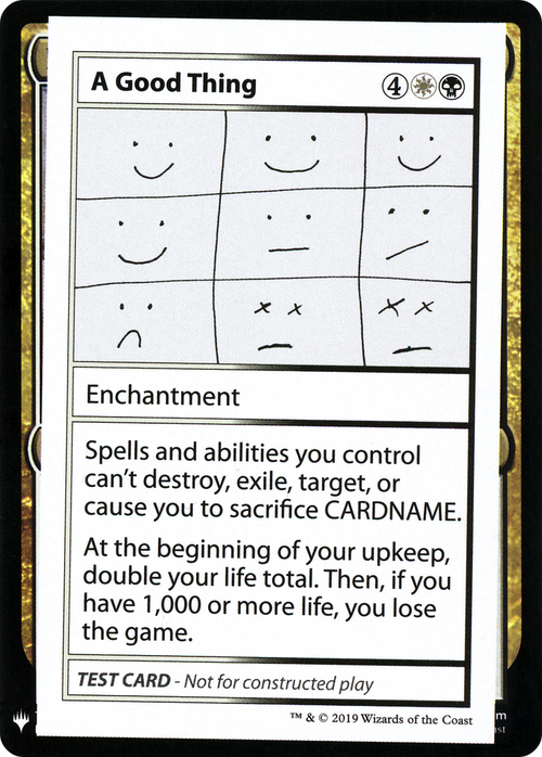 A Good Thing (CMB1-) - Mystery Booster Playtest Cards 2019
